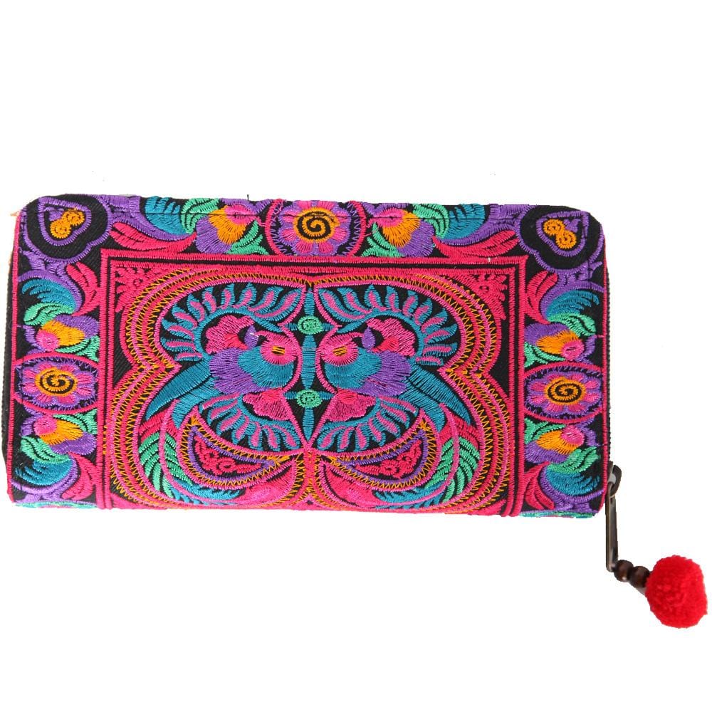 Embroidered Clutch Purse