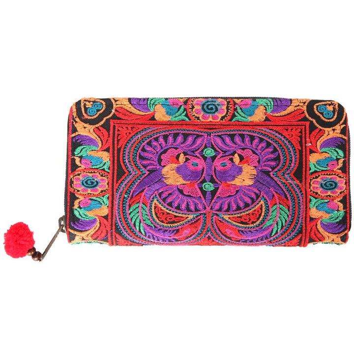 Embroidered Clutch Purse