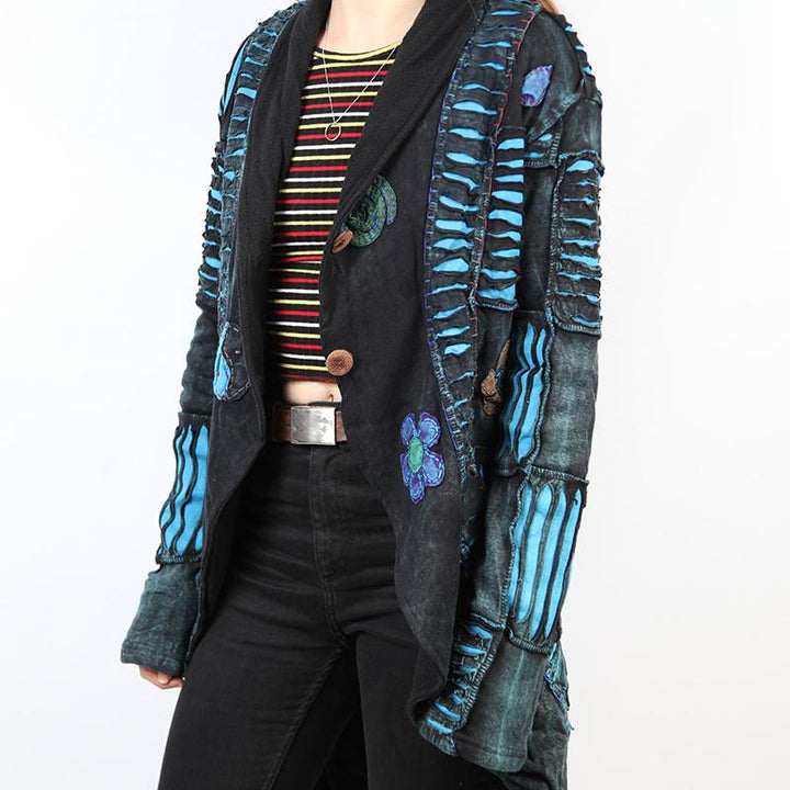 Peace Ripped Pixie Waterfall Jacket