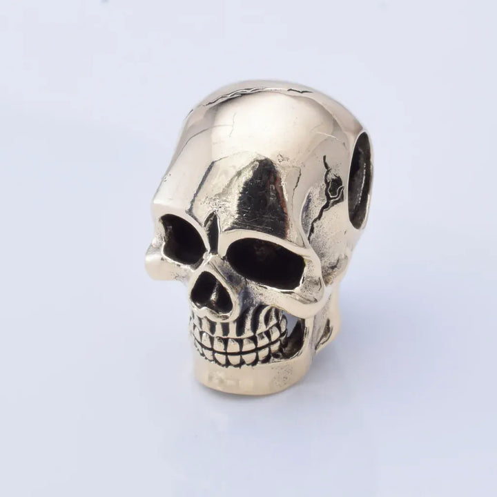 Solid bronze Skull pendant