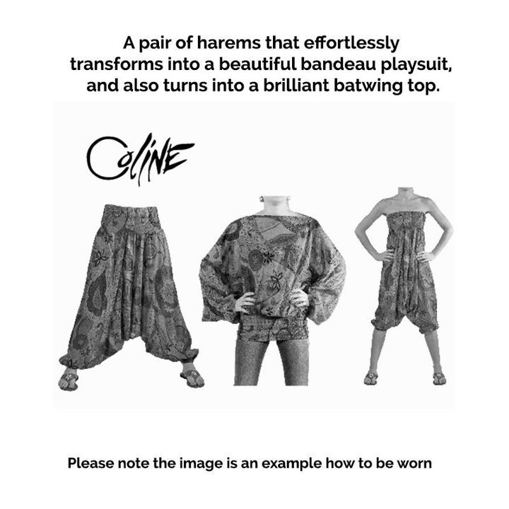 3 in 1 Abstract Print Harems