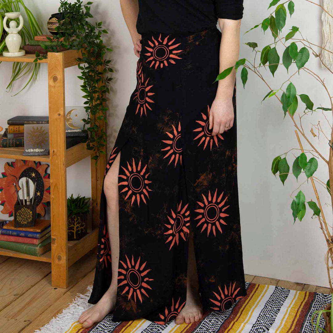 Sun Double Split Maxi Skirt
