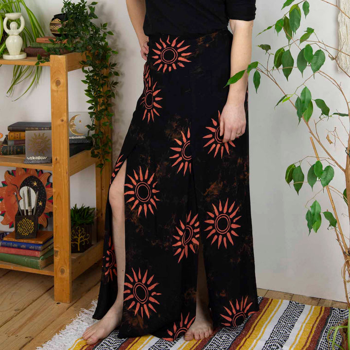 Sun Double Split Maxi Skirt