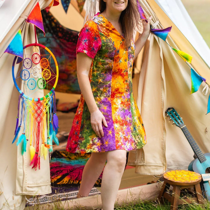 Tie Dye Ditsy Dress..