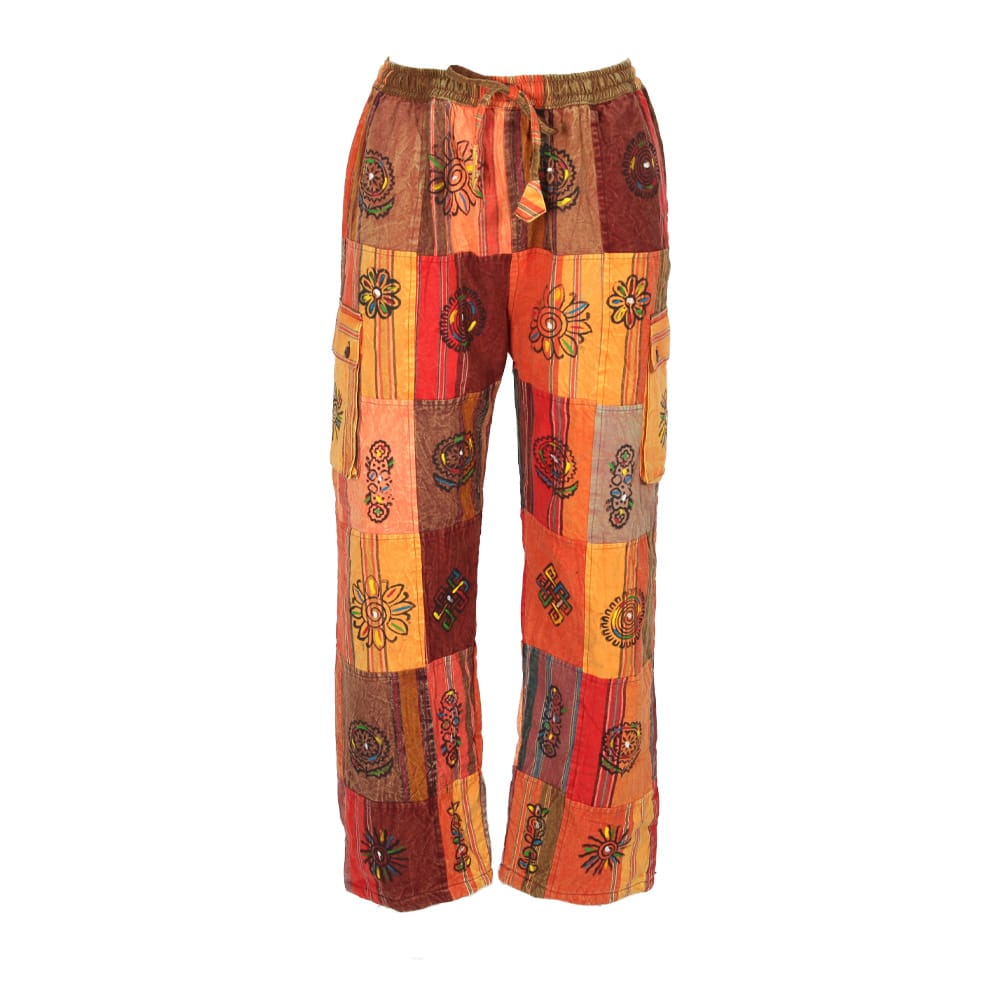 Patchwork Fleece Lined Trousers