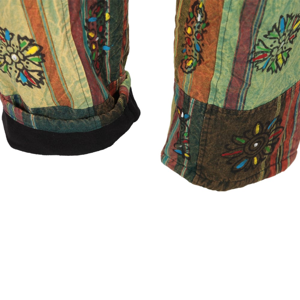 Patchwork Fleece Lined Trousers