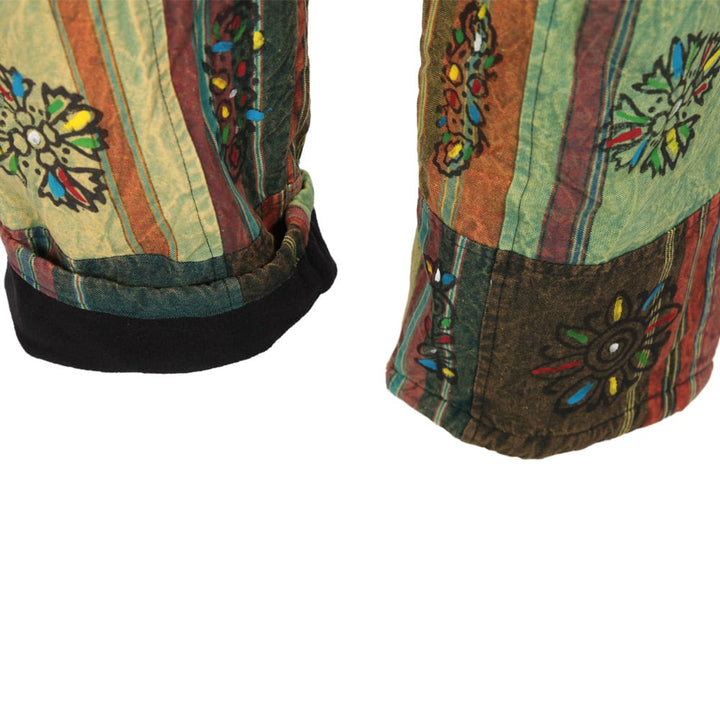Patchwork Fleece Lined Trousers