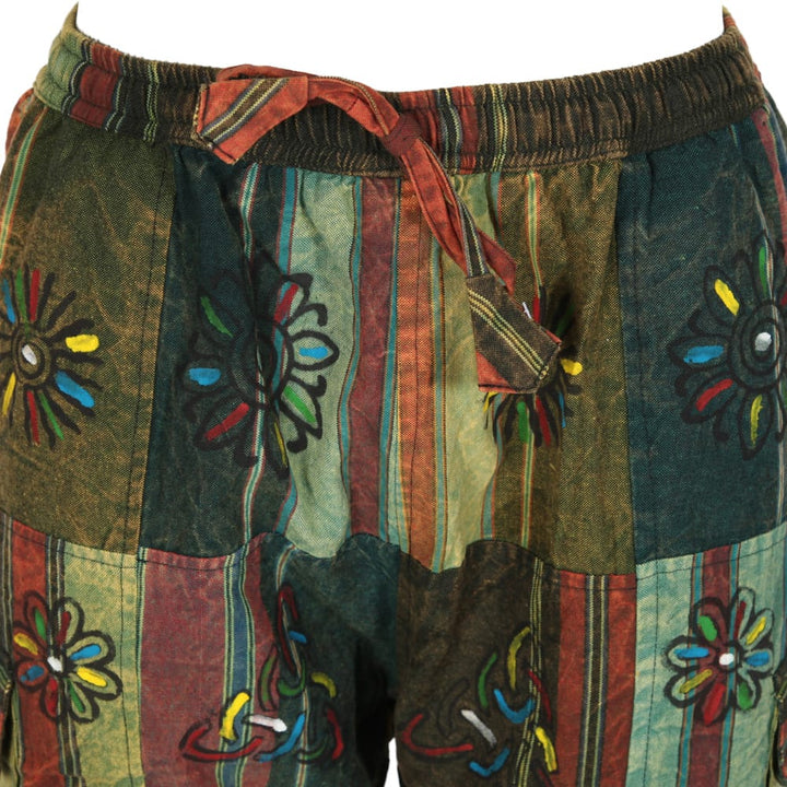 Patchwork Fleece Lined Trousers