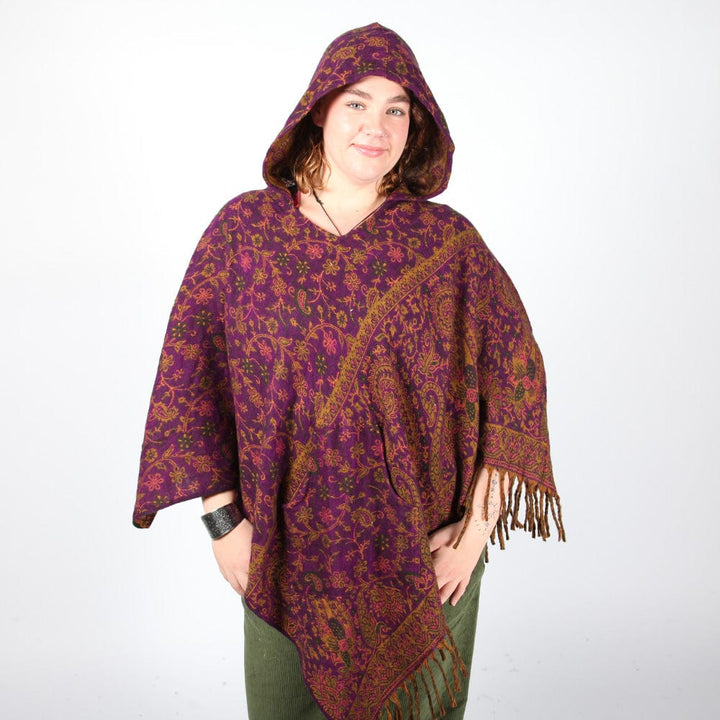 Hooded Fleece Blanket Poncho