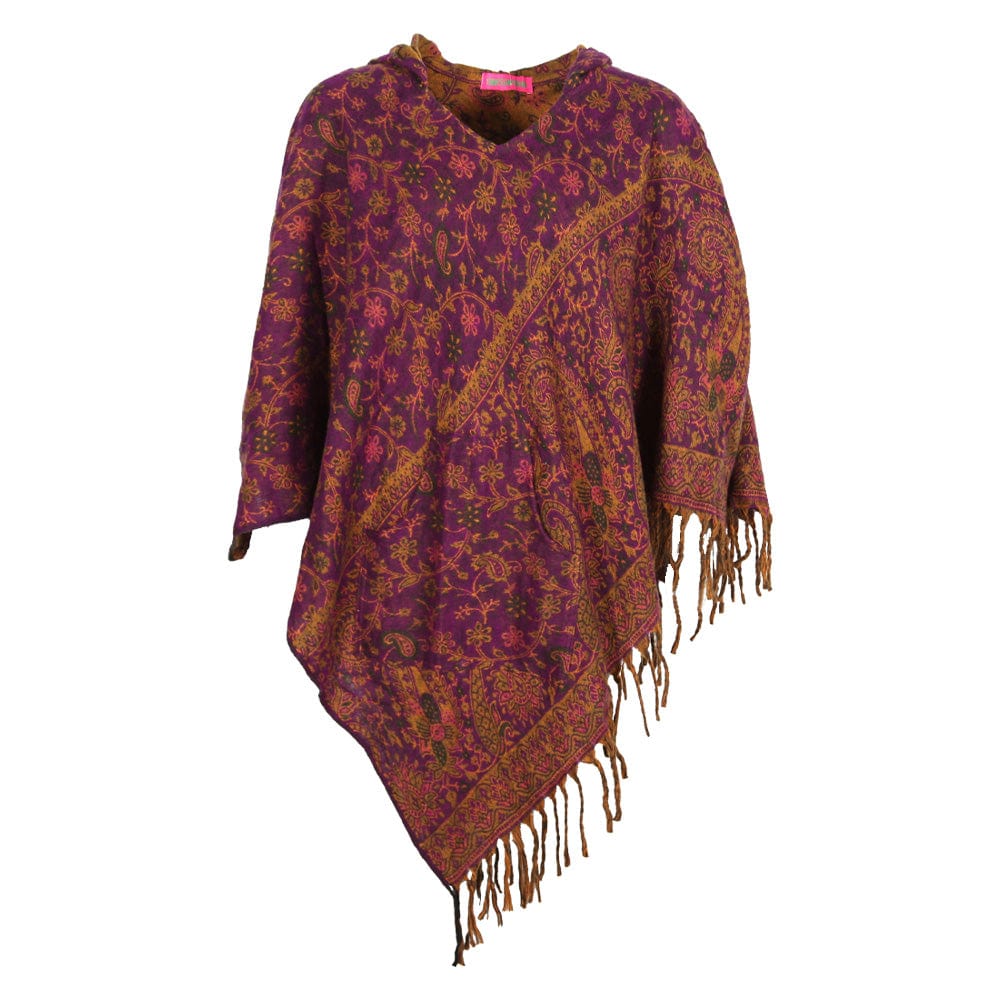 Hooded Fleece Blanket Poncho – The Hippy Clothing