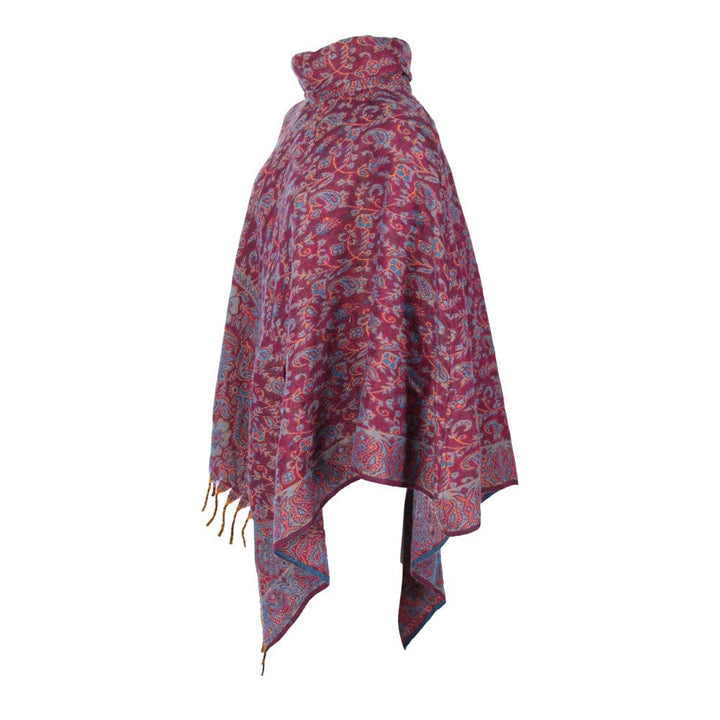 Cowl Neck Blanket Poncho