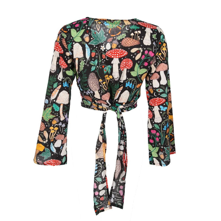 Toadstool Flared Sleeve Tie Top