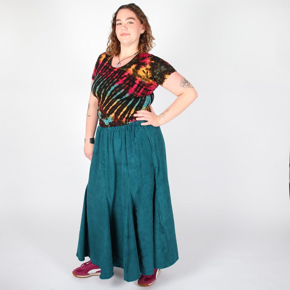 Chunky Cord Long Winter Skirt