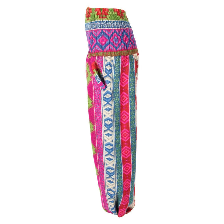 Geometric Fleece Genie Trousers