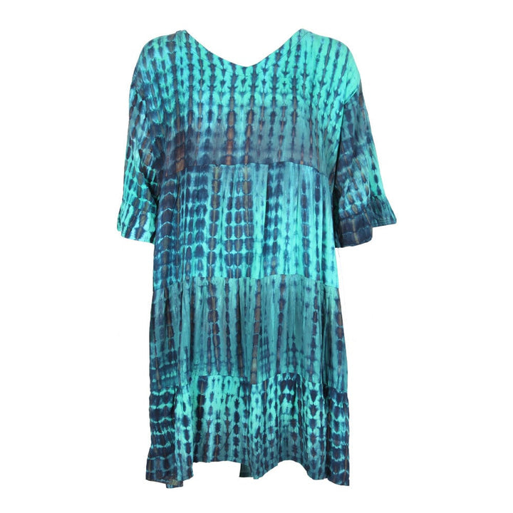 Tie Dye Short Sleeve Dress
