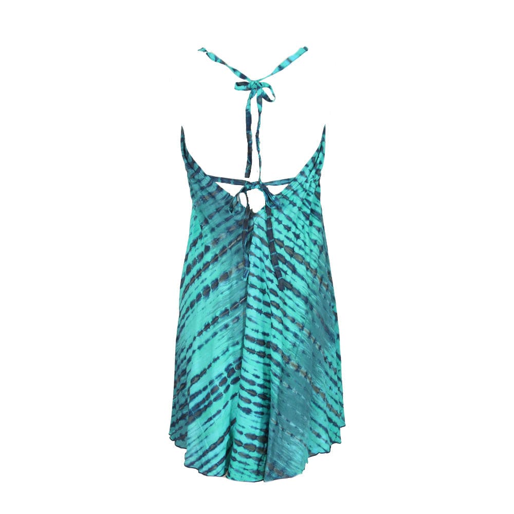 Tie Dye Halter Neck Dress