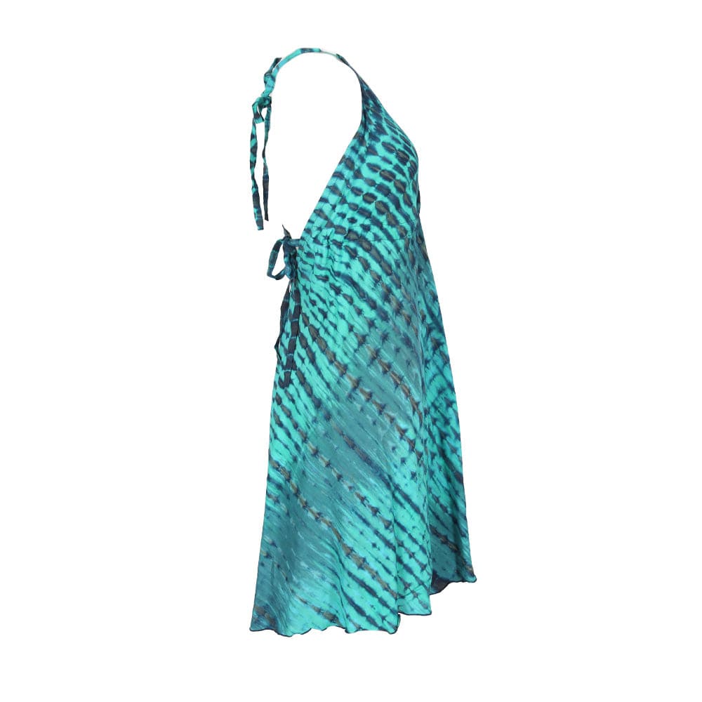 Tie Dye Halter Neck Dress