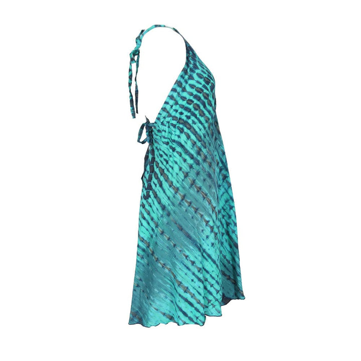 Tie Dye Halter Neck Dress