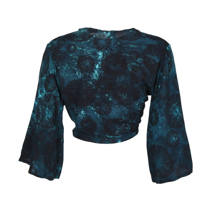Black Truffle Wrap Top
