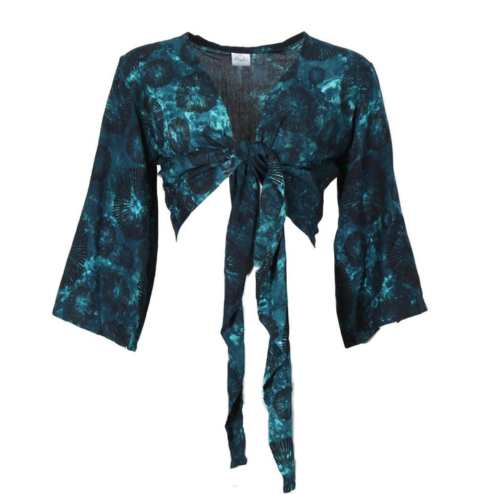 Black Truffle Wrap Top