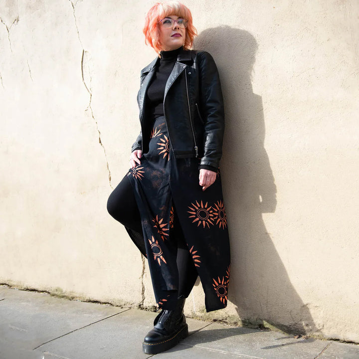Sun Double Split Maxi Skirt