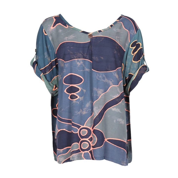 Batik Abstract Print Blouse