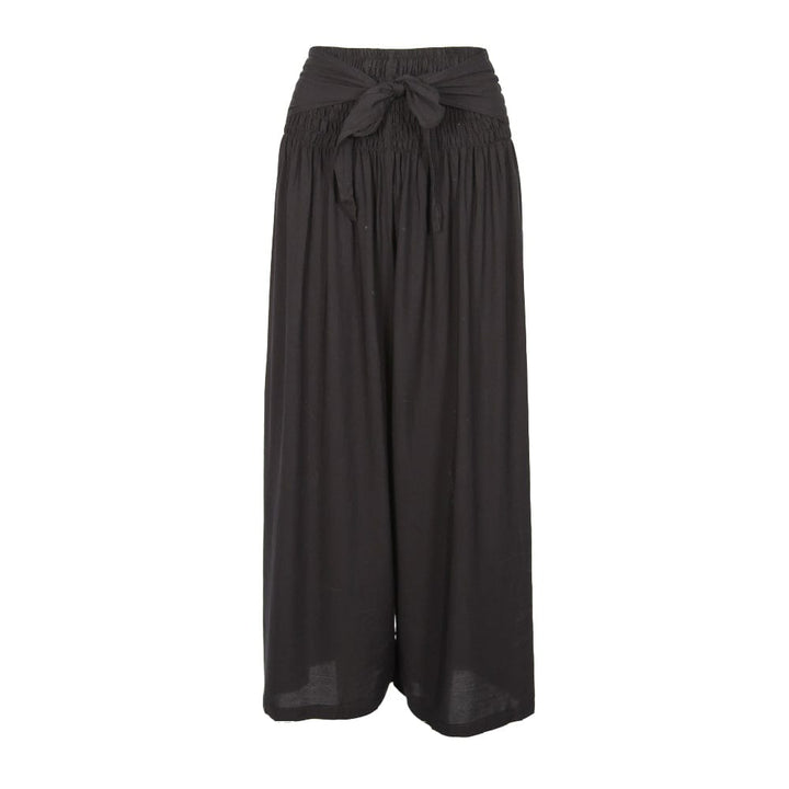 Wide Leg Tie Up Trousers