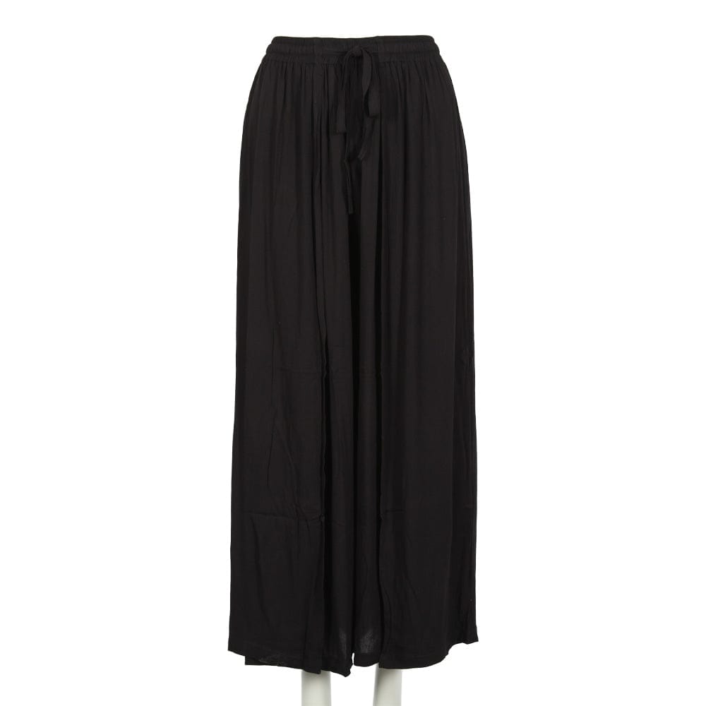 Crinkle Faux Wrap Palazzo Pants