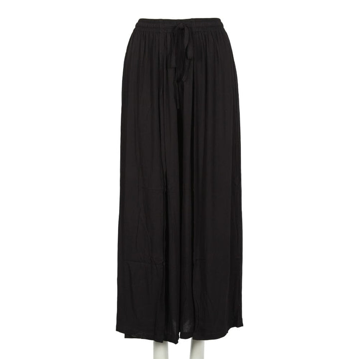 Crinkle Faux Wrap Palazzo Pants