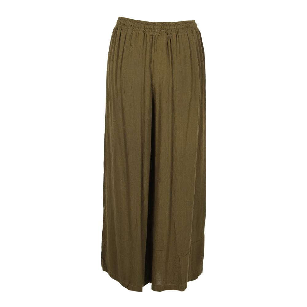 Crinkle Faux Wrap Palazzo Pants