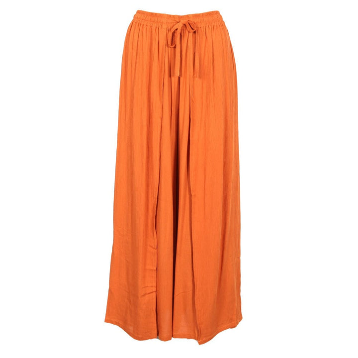 Crinkle Faux Wrap Palazzo Pants