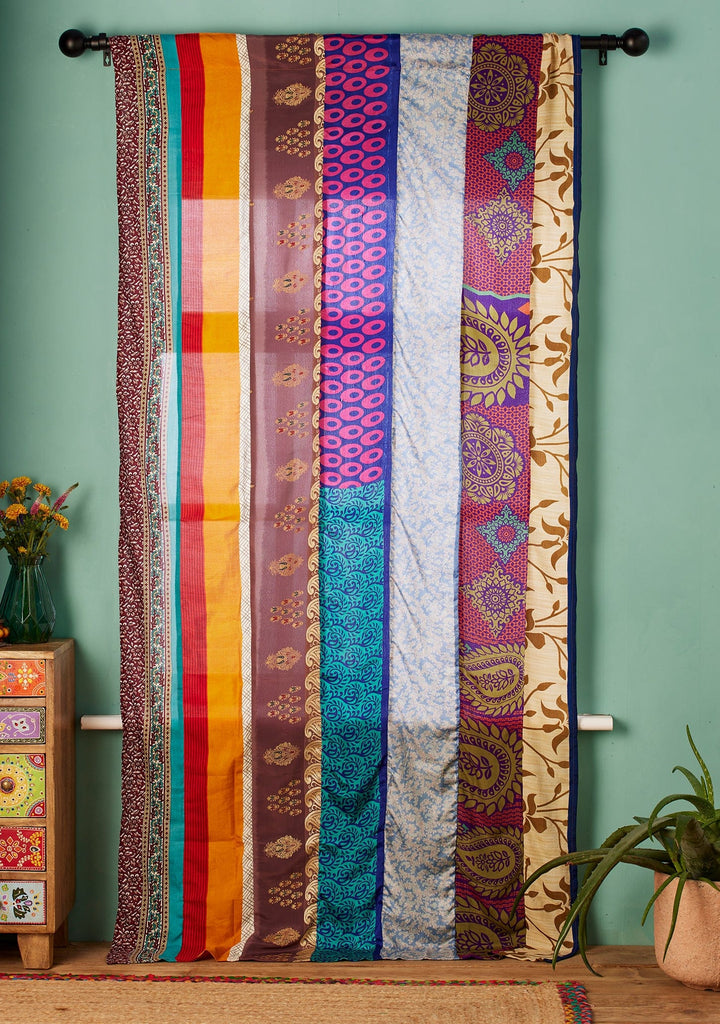Recycled Sari Curtain Panel