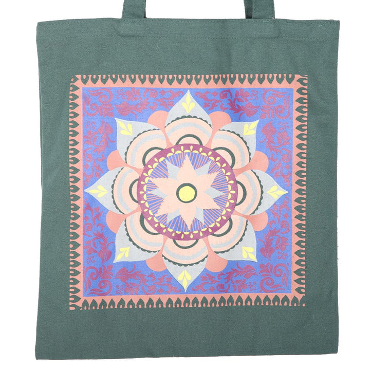 Green Mandala Tote Bag