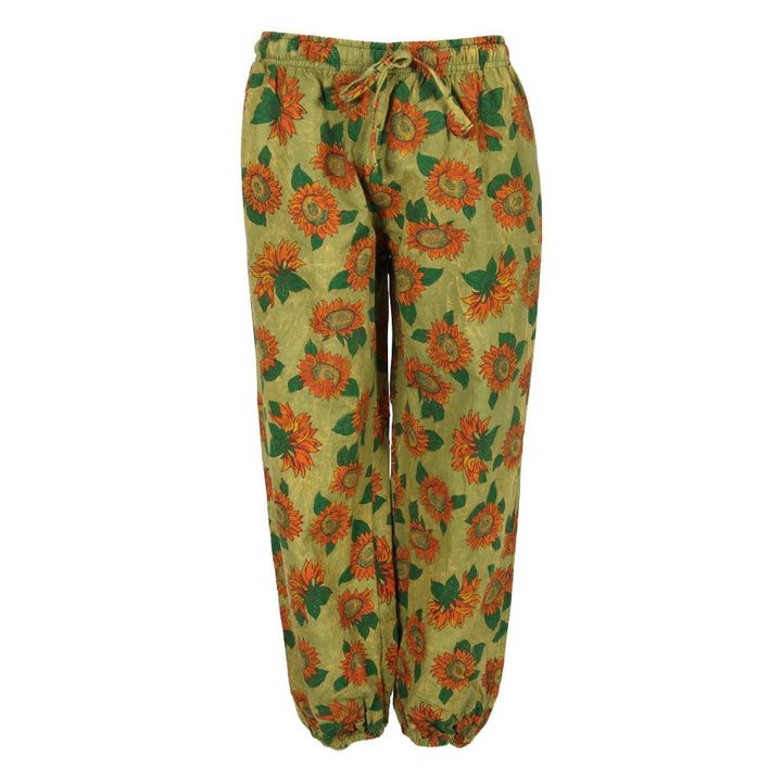 Sunflower Print Genie Pants