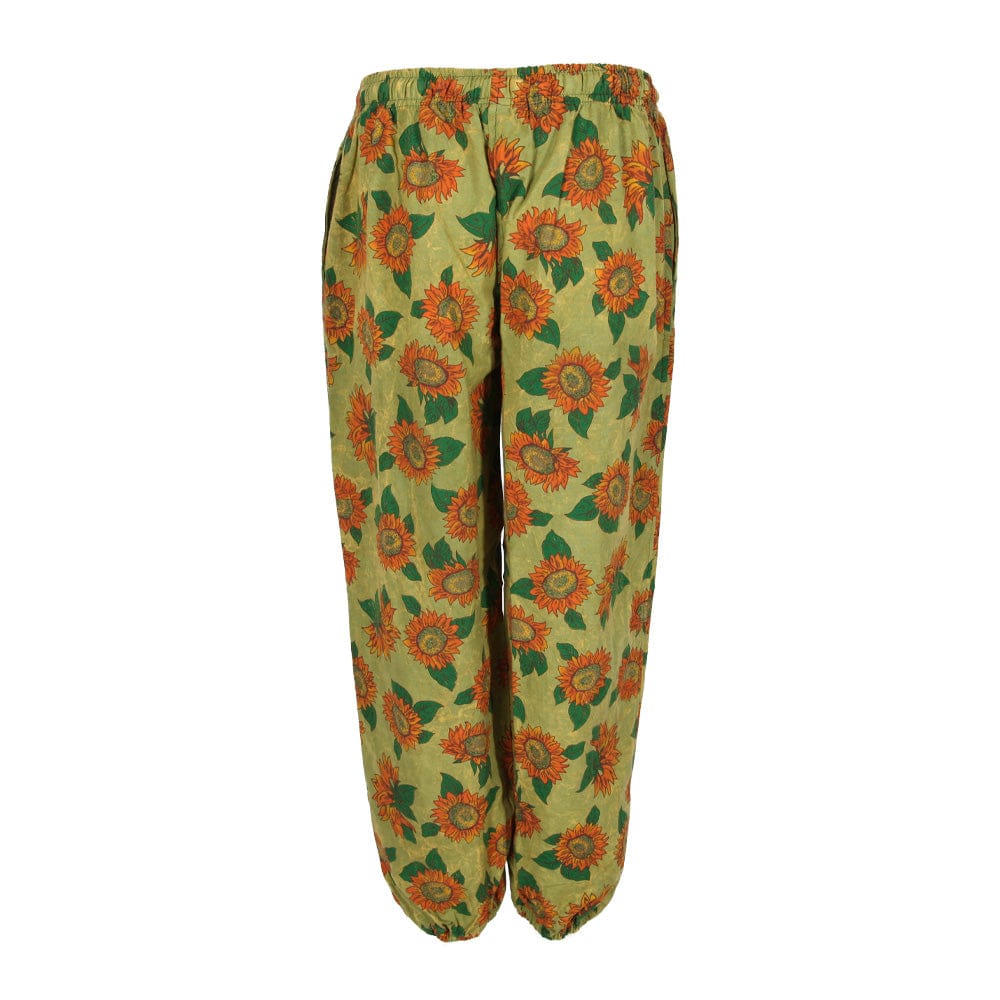 Sunflower Print Genie Pants