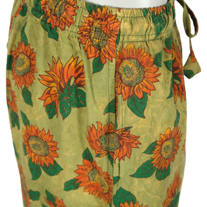 Sunflower Print Genie Pants