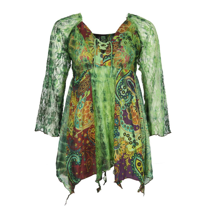 Long Sleeve Lace Fairycore Top