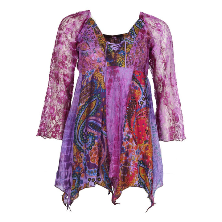 Long Sleeve Lace Fairycore Top
