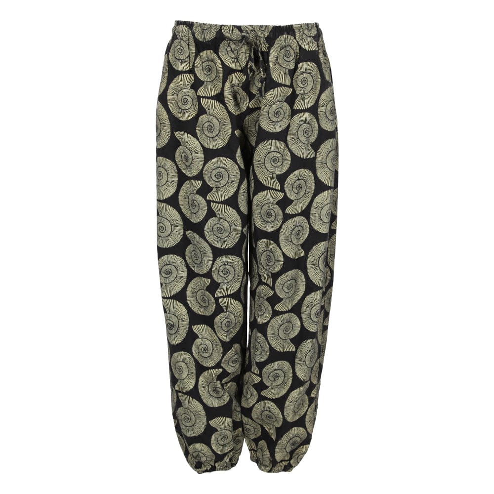 Ammonite Print Harem Pants