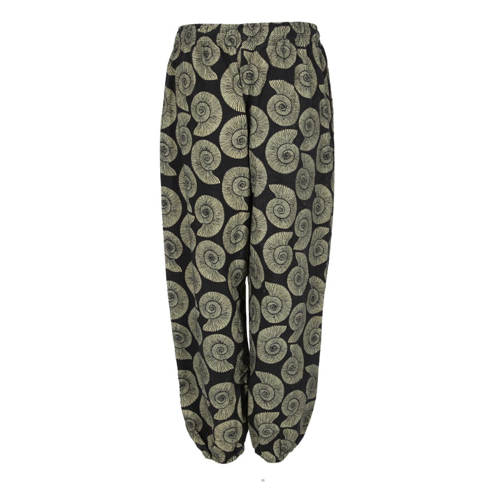 Ammonite Print Harem Pants