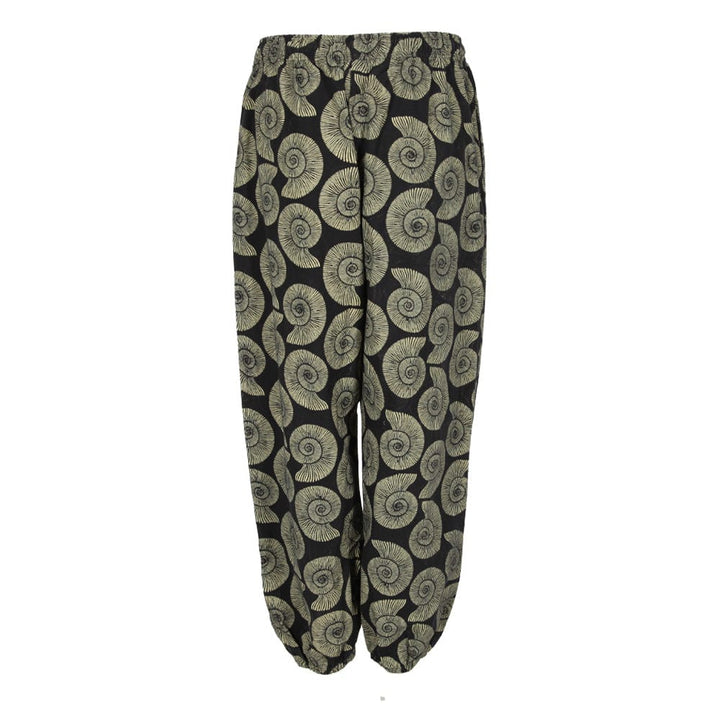 Ammonite Print Harem Pants