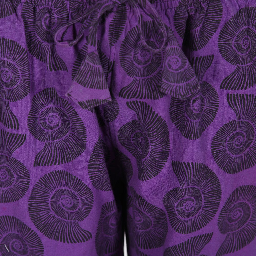 Ammonite Print Harem Pants