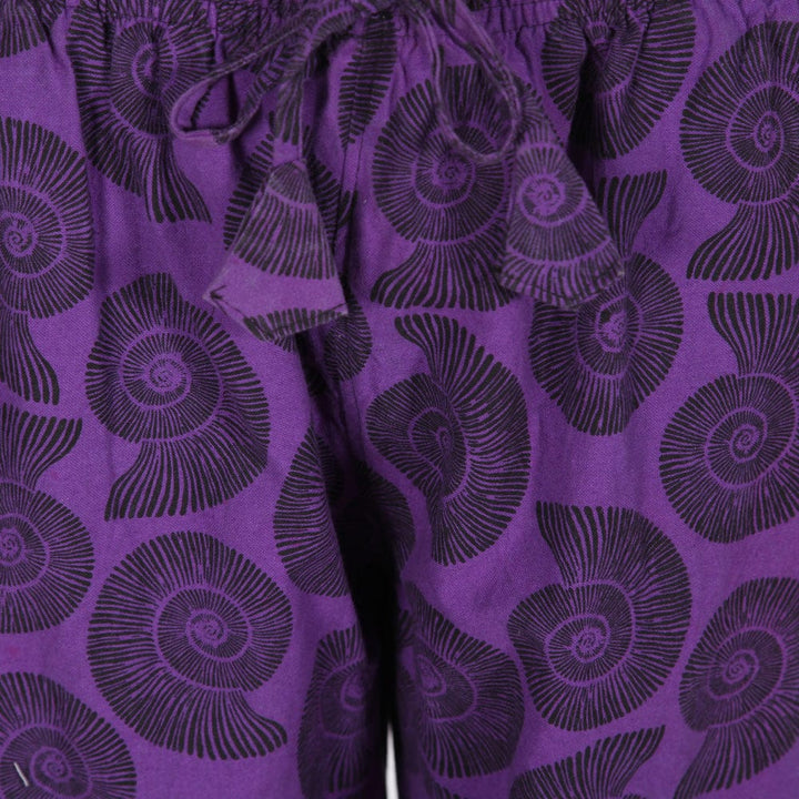 Ammonite Print Harem Pants