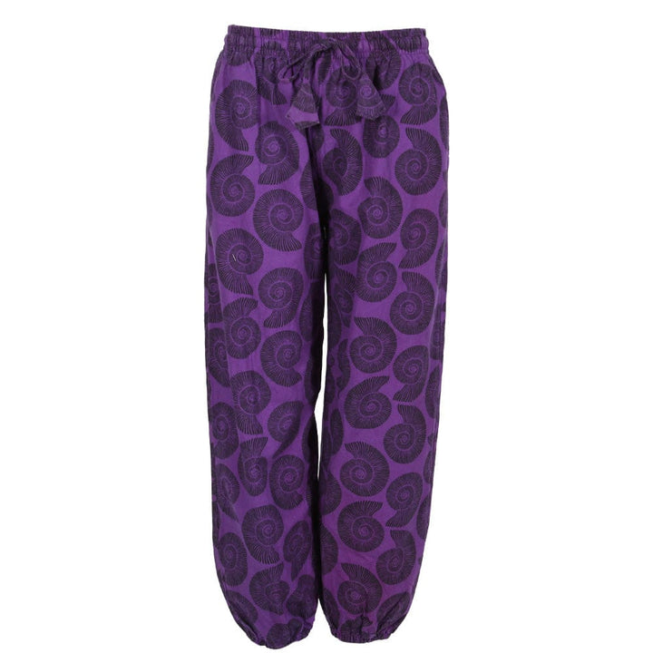 Ammonite Print Harem Pants
