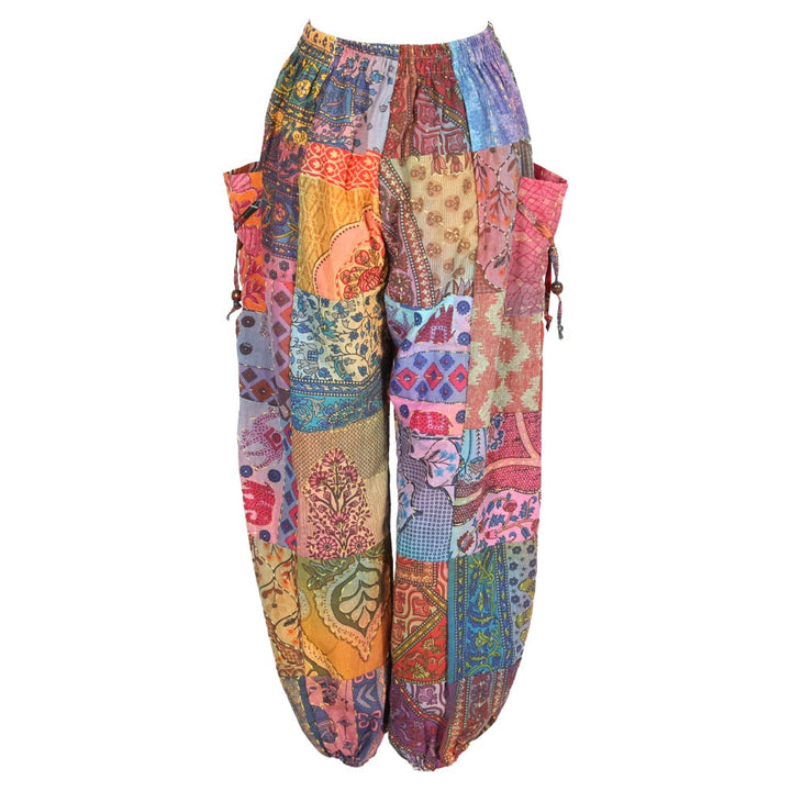Patchwork Kantha Jogger Genie Pants