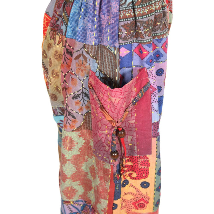 Patchwork Kantha Jogger Genie Pants