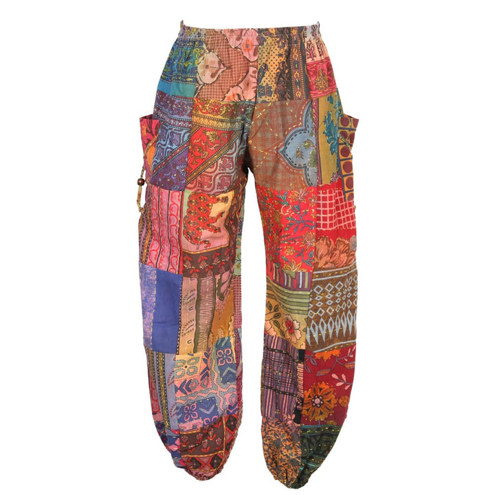 Patchwork Kantha Jogger Genie Pants