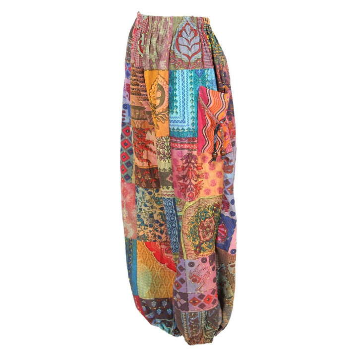 Patchwork Kantha Jogger Genie Pants