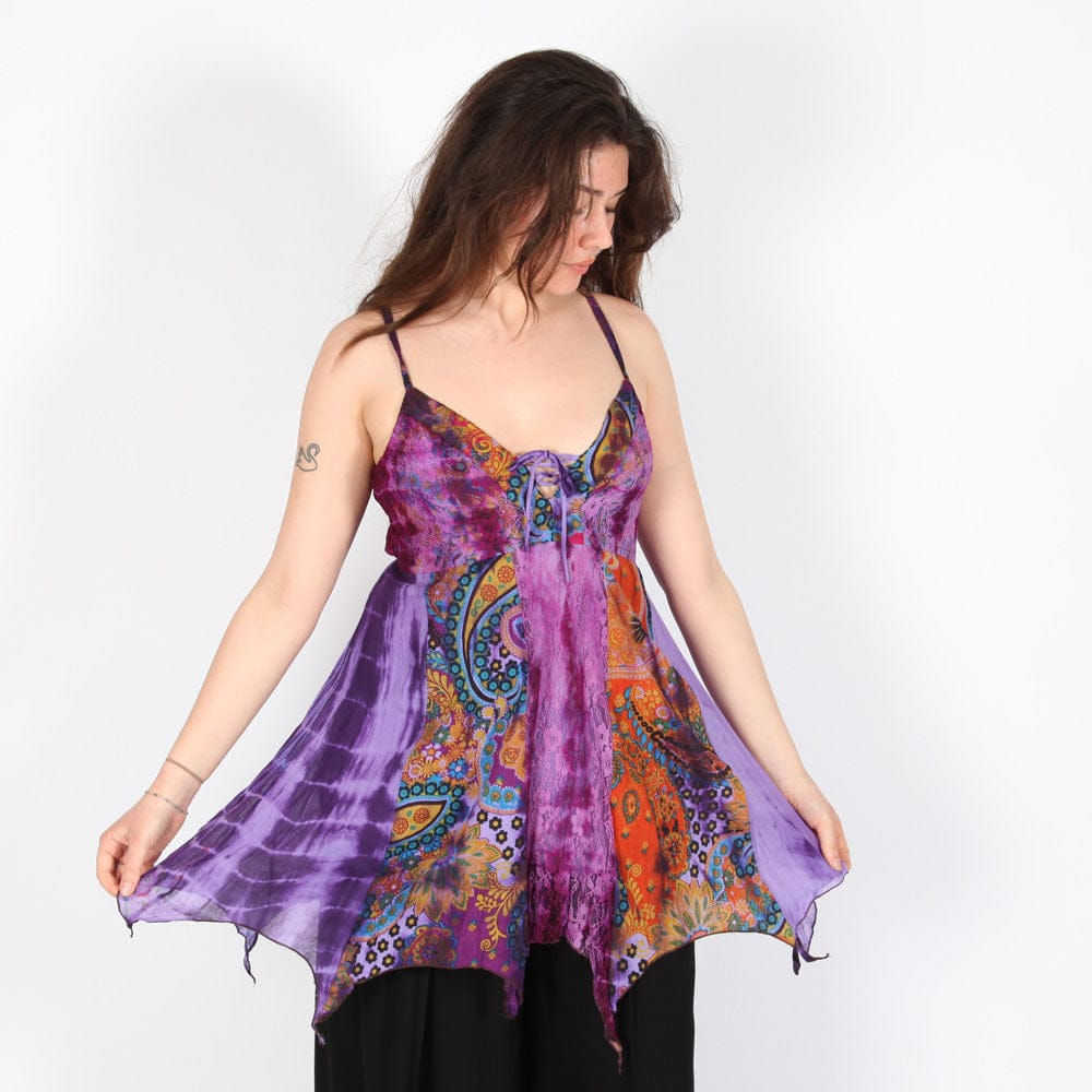 Whimsy Fairy Patchwork Lace top