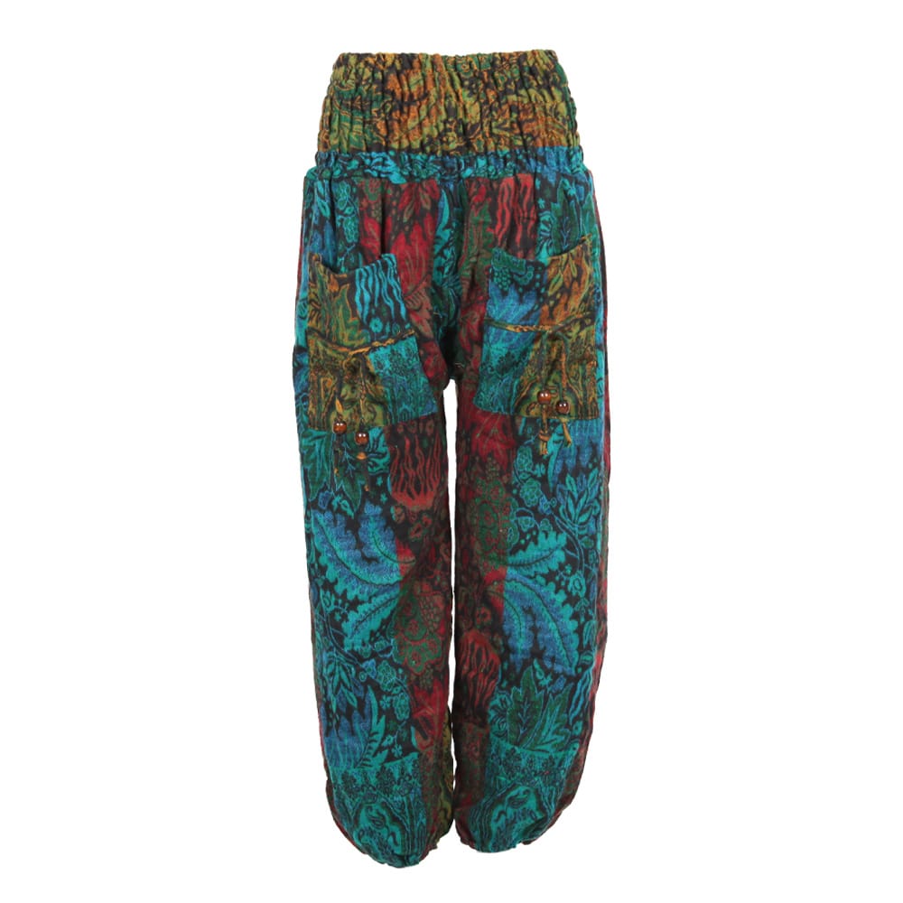 Floral Cashmelon Genie Pants
